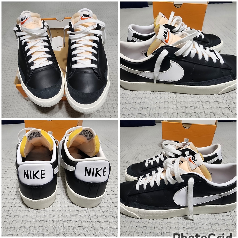 Nike Men's Black and White Sneakers